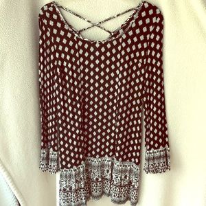 Tunic-Length Drop-Waist Boho Dress with Pockets!